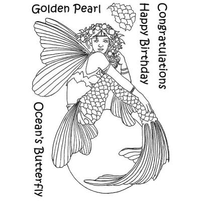 The Card Hut Mythical Creatures Clear Stamps - Golden Pearl